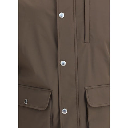 Brown Polyamide Coat