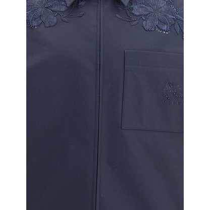 Blue Cotton Denim Jacket
