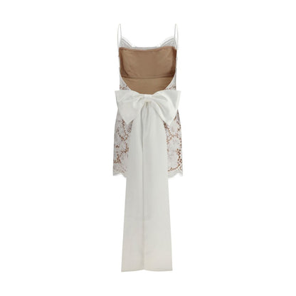 White Nylon Casual Dress