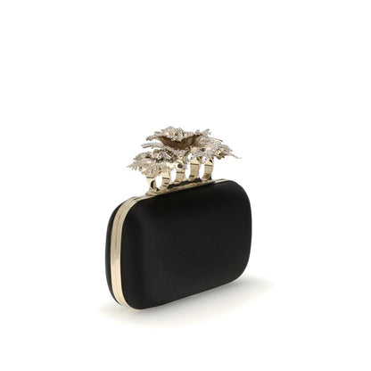 Black Silk Clutch Bag