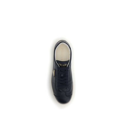 Blue Calf Leather Bos Taurus Low Top Sneakers