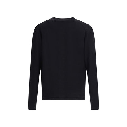 Black Fleece Wool Cardigan