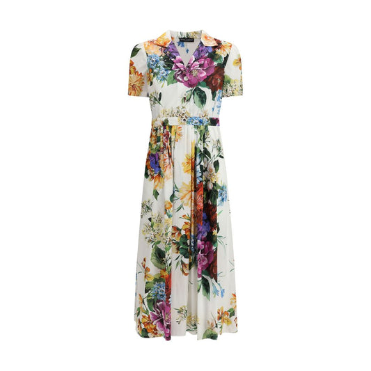 Multicolor Cotton Casual Dress