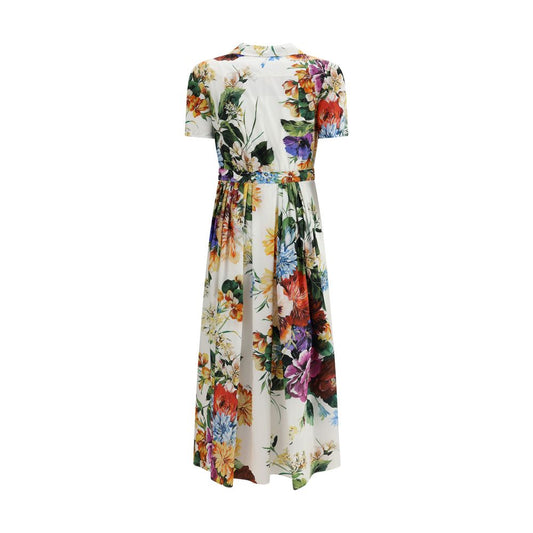 Multicolor Cotton Casual Dress