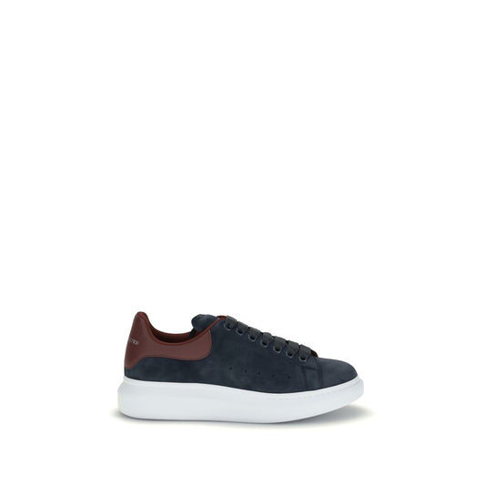 Blue Leather Chunky Sneakers