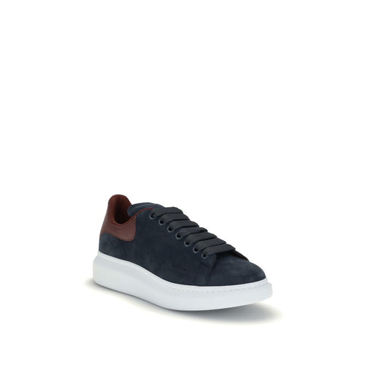 Blue Leather Chunky Sneakers