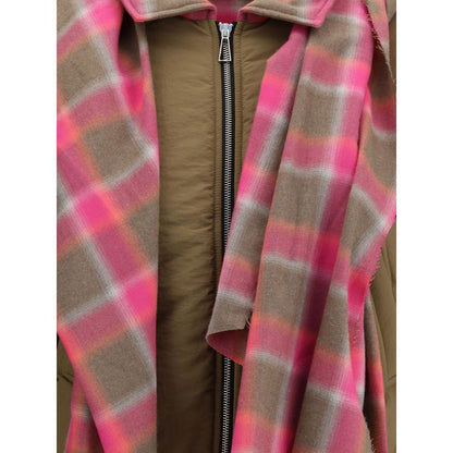Brown Cotton Shell Jacket