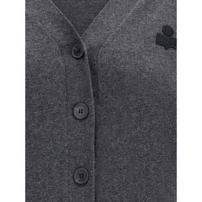Gray Cotton Cardigan