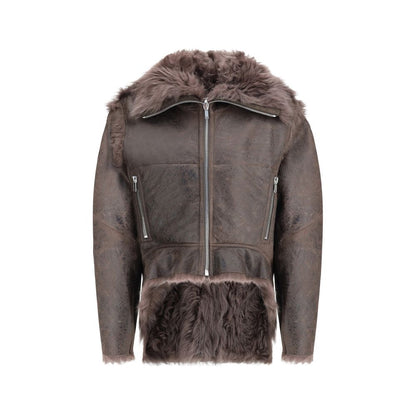 Brown Lamb Leather Biker Jacket