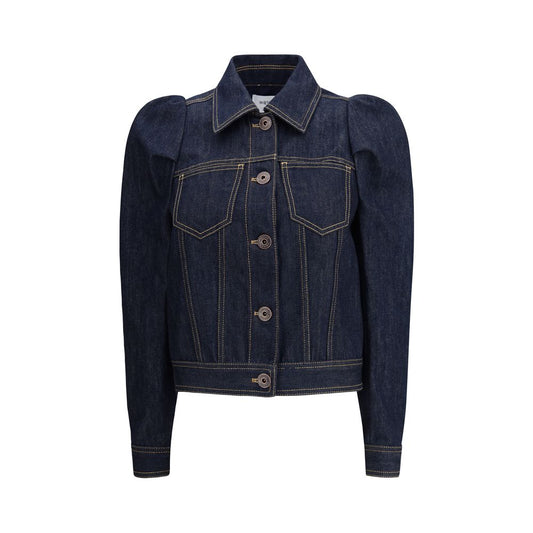 Denim Jacket with pointed shoulders