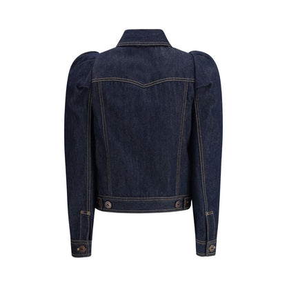 Denim Jacket with pointed shoulders