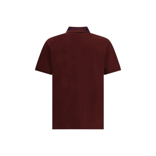 Polo with striped detail