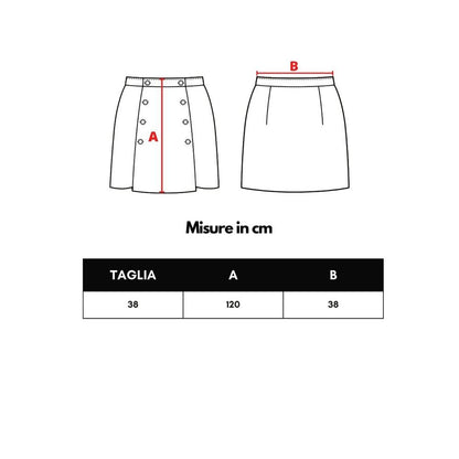 Black Viscose Long Skirt