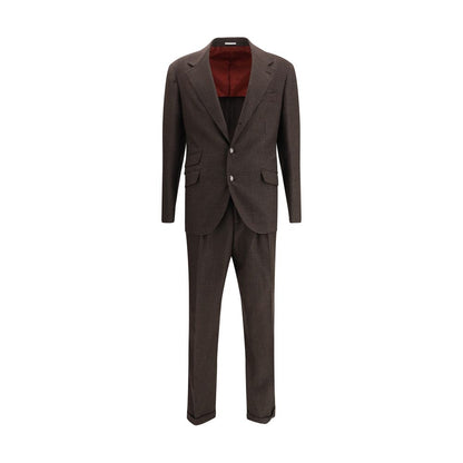 Brown Wool Two-Piece Suit
