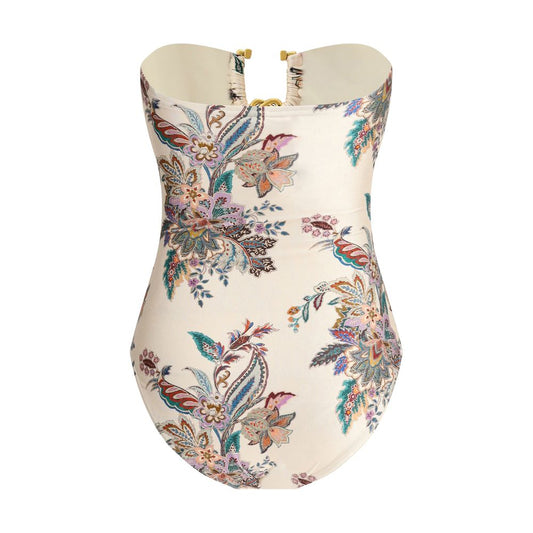 Multicolor Lycra One-Piece Swimsuit