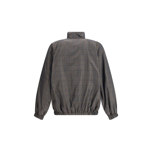 Brown Cotton Shell Jacket