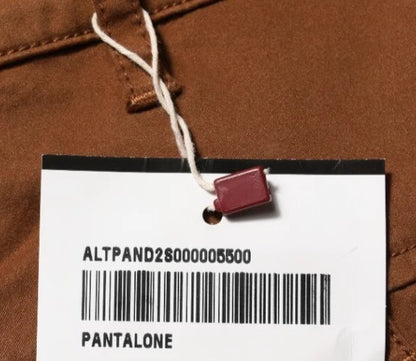 Brown High Waisted Flared Cut Pants