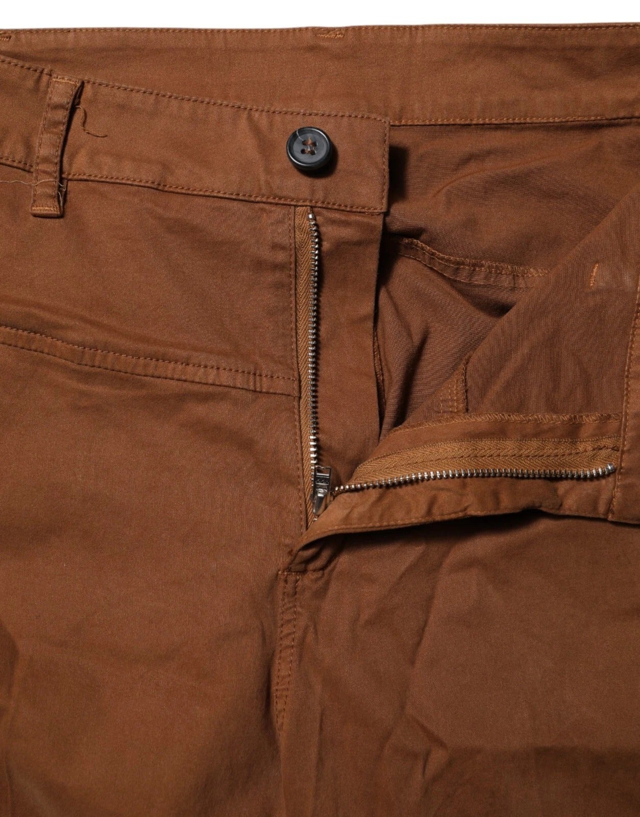 Brown High Waisted Flared Cut Pants