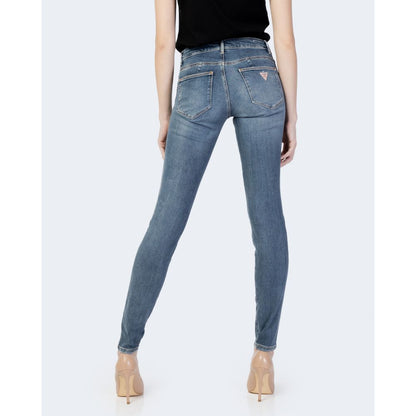 Blue Cotton Skinny Jeans