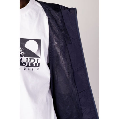 Blue Polyester Shell Jacket