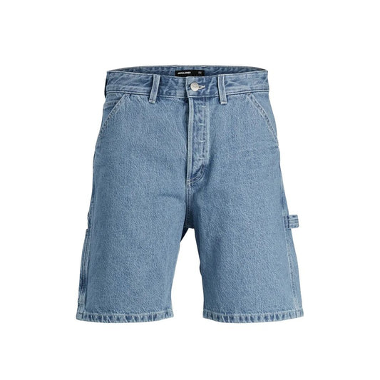 Light Blue Cotton Bermuda Shorts