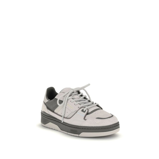 Cream Leather Low Top Sneakers