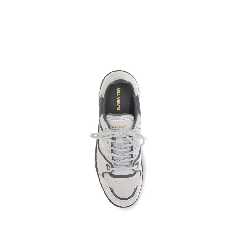 Cream Leather Low Top Sneakers