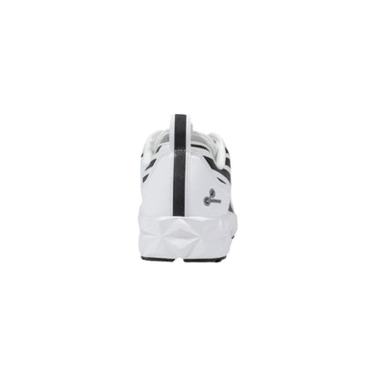 Black And White Polyester Athletic Sneakers