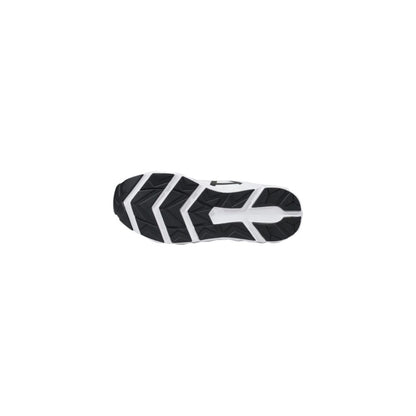Black And White Polyester Athletic Sneakers