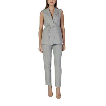 Gray Recycled Polyester Waistcoat