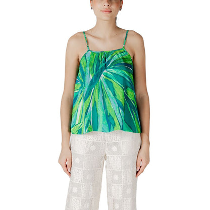 Green Viscose Tank Top
