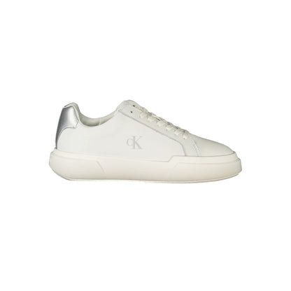 White Polyester Sneaker