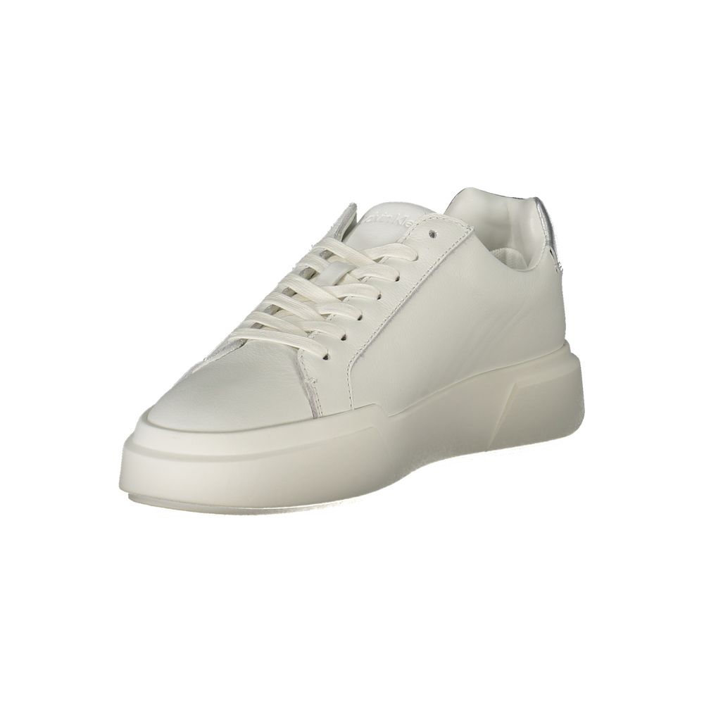 White Polyester Sneaker