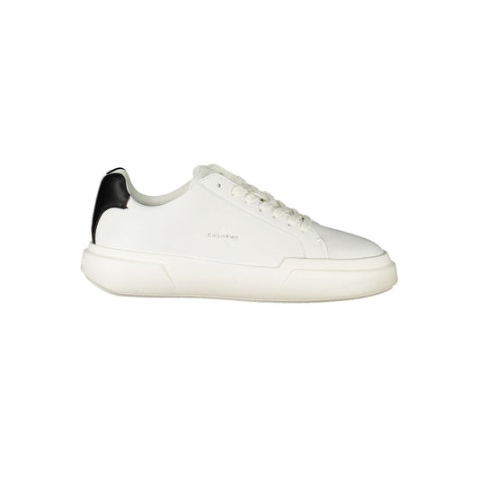 White Polyester Sneaker