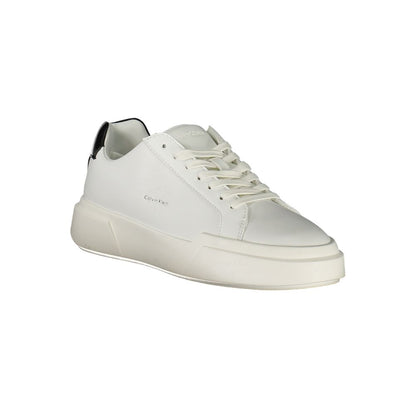 White Polyester Sneaker