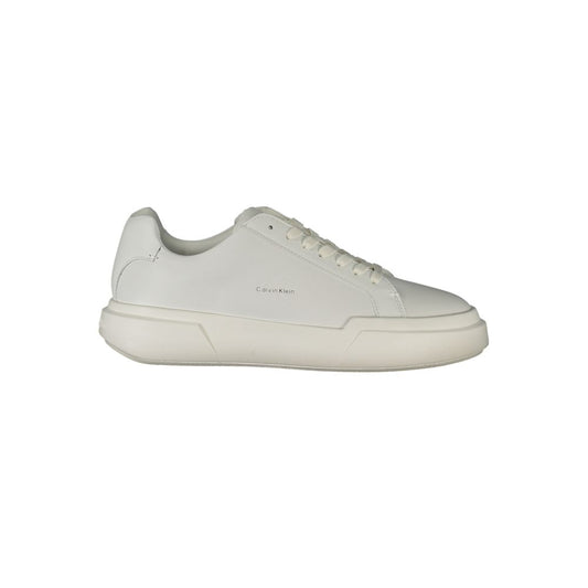 White Polyester Sneaker