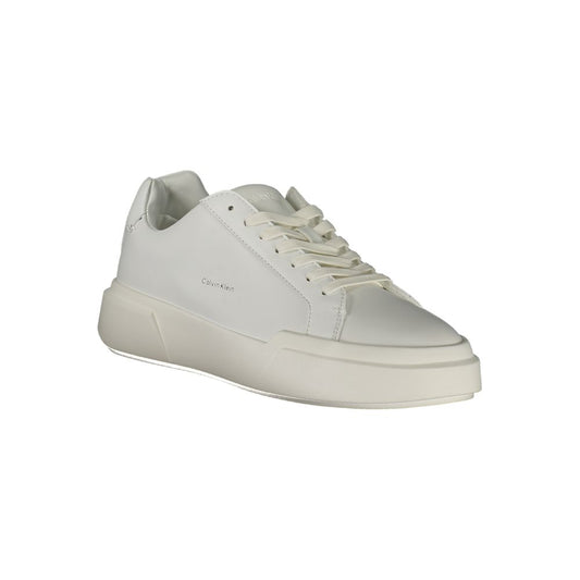 White Polyester Sneaker