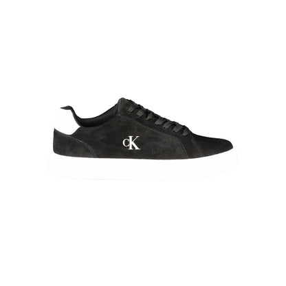 Black Polyester Sneaker
