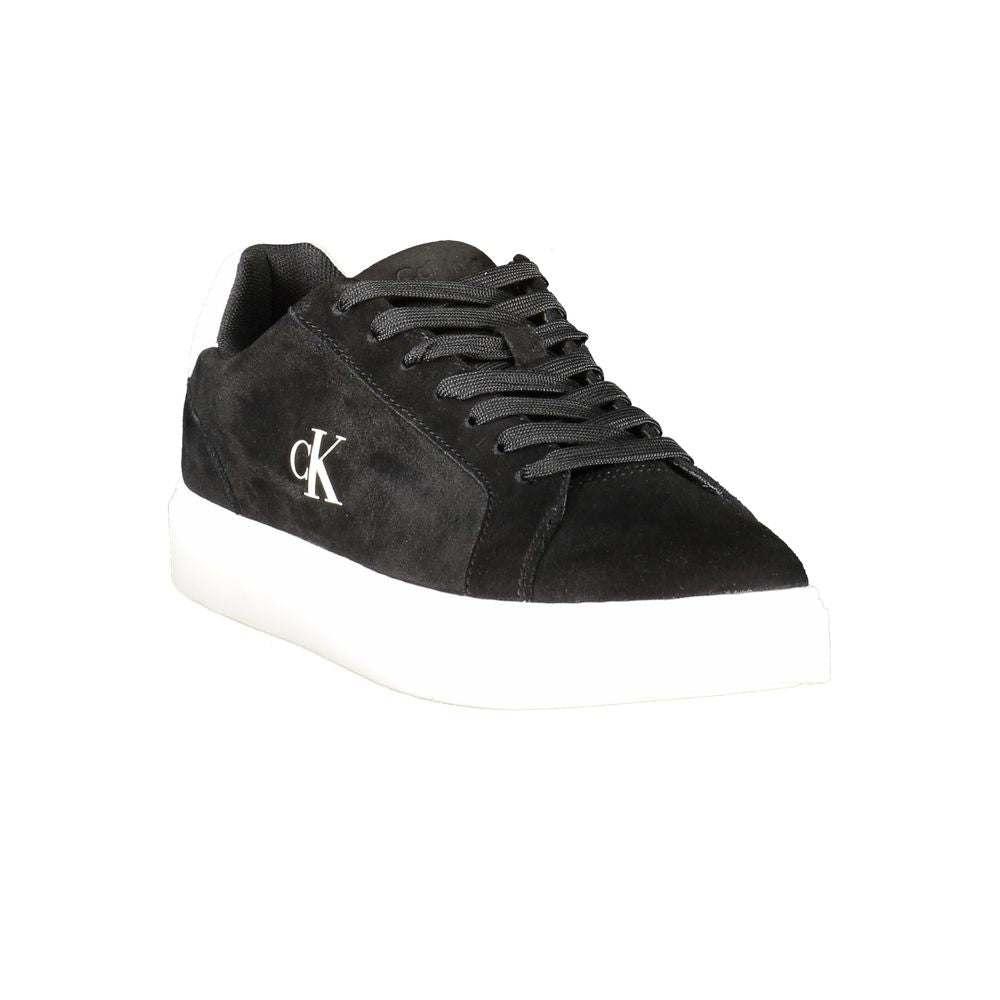 Black Polyester Sneaker