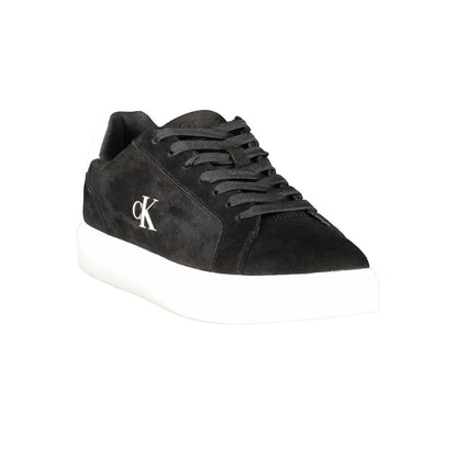 Black Polyester Sneaker