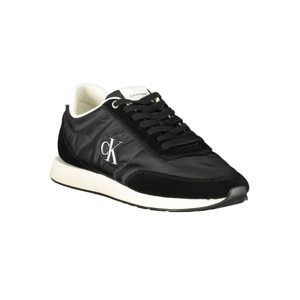 Black Polyester Sneaker