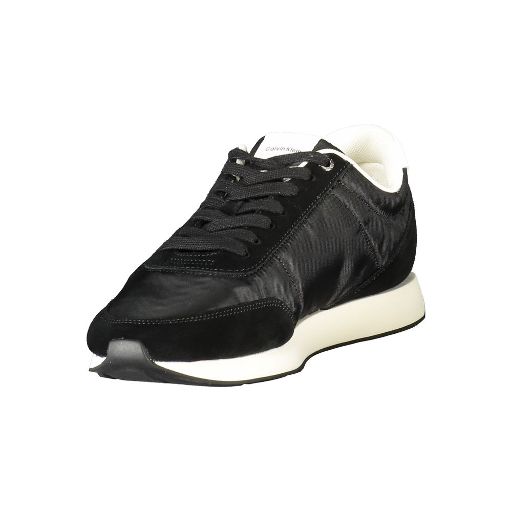 Black Polyester Sneaker
