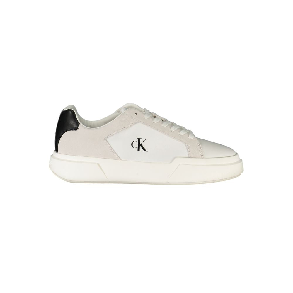 White Polyester Sneaker