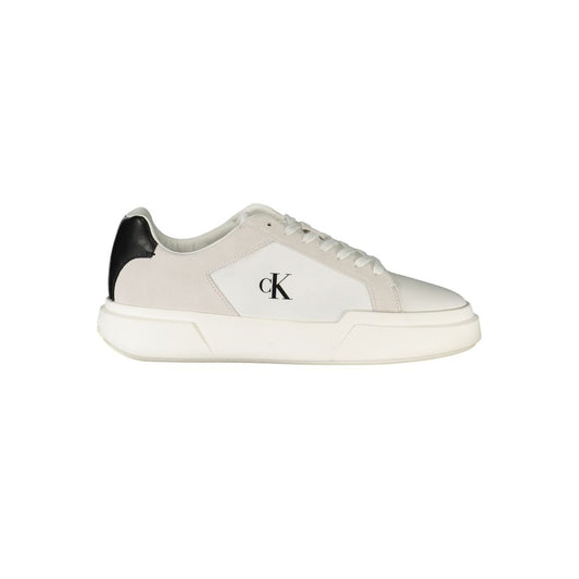 White Polyester Sneaker