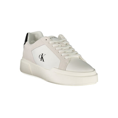 White Polyester Sneaker