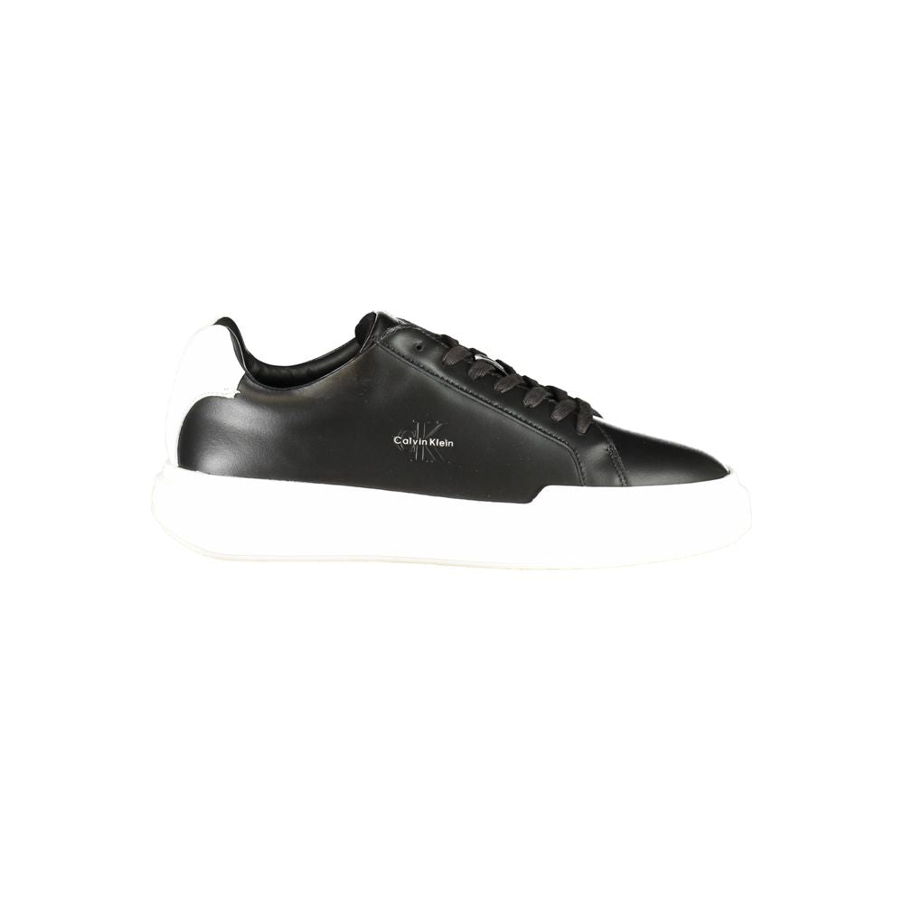Black Polyester Sneaker