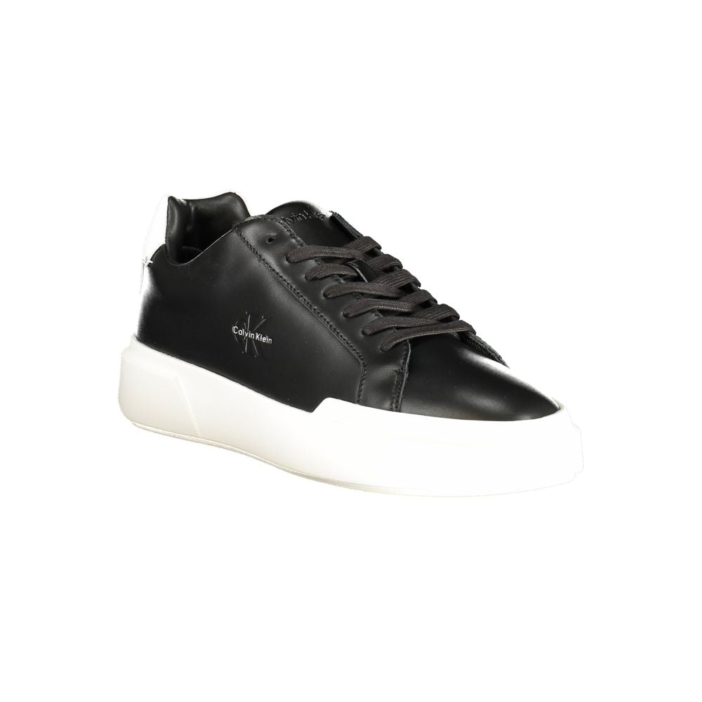 Black Polyester Sneaker