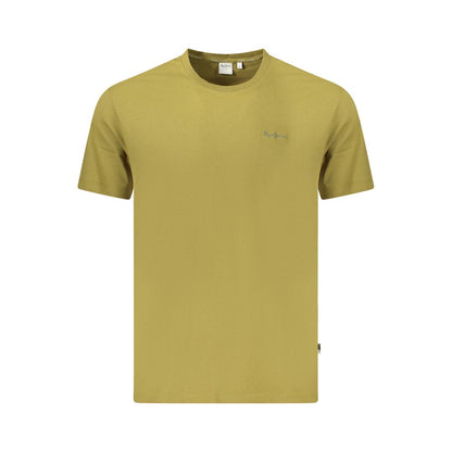 Green Cotton Men T-Shirt