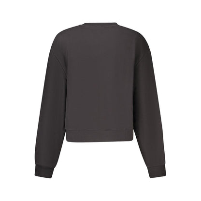 Black Cotton Women Sweater