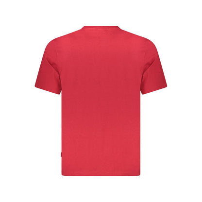 Red Cotton Men T-Shirt